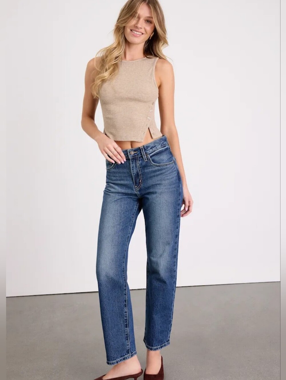LEVI'S  Easy Dad Dark Wash High-Rise Jeans Levi's Size 28 X 30